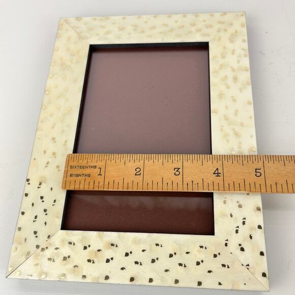 Natalini Attico Bianco Wood Photo Frame with Gold Flecks - Picture 6 of 7
